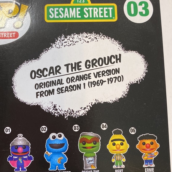 Funko Pop Oscar The Grouch #03 Sesame Street Exclusive Figure - Picture 6 of 12